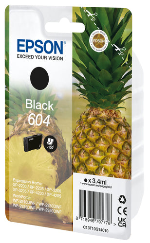 Epson 604 ink cartridge 1 pc(s) Original Black Epson 604 ink cartridge 1 pc(s) Original Black